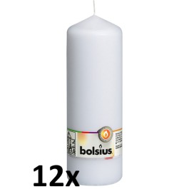 12 stuks wit stompkaarsen 170/70 van Bolsius extra goedkoop in een voordeel verpakking