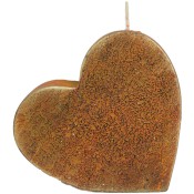 Terracotta loft rustiek hart kaars 135/135/40