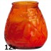 12x Lowboy oranje, de sfeervolle buiten- en binnen kaarsen in sierlijk doorzichtig sfeerglas