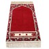 Gebedskleed: Robijn rood met pilaren 7 mm dikke premium gebedsmat