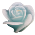 Blauwe roos figuurkaars met linnengoed geur (30 uur)