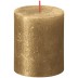Bolsius metalliek goud gelakte rustieke stompkaarsen 80/68 (35 uur) Shimmer Metallic Gold