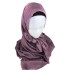 Paarse denim motief hoofddoek/hijab (incl. zwarte binnenmuts)