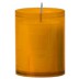 Amber refill relight kaarsjes in transparante houders van hoogwaardige kwaliteit