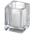 Robuust dik glas houder 90/70 voor refill en waxinelichtjes